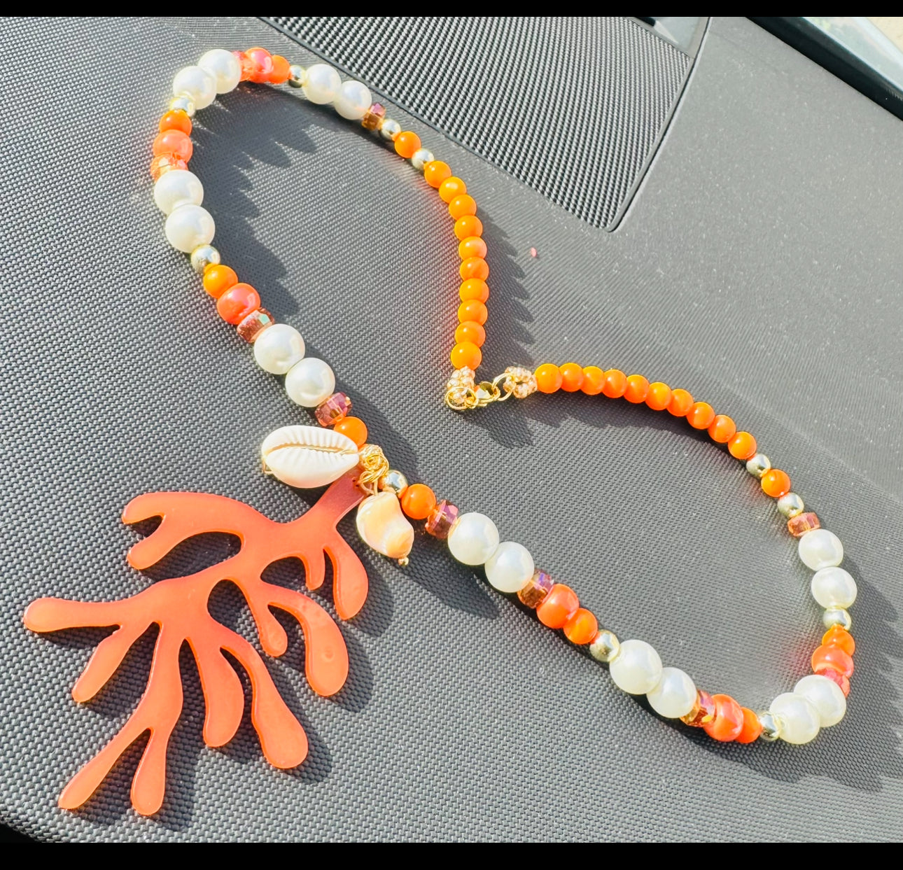 Collar Resina y piedras naturales